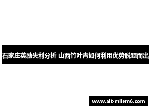 石家庄英励失利分析 山西竹叶青如何利用优势脱颖而出